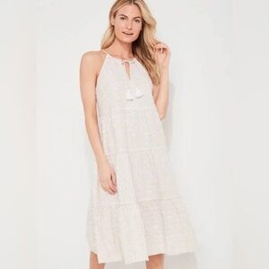 Vineyard Vines Day Lily Trapeze Tiered Midi Dress Size Dmall